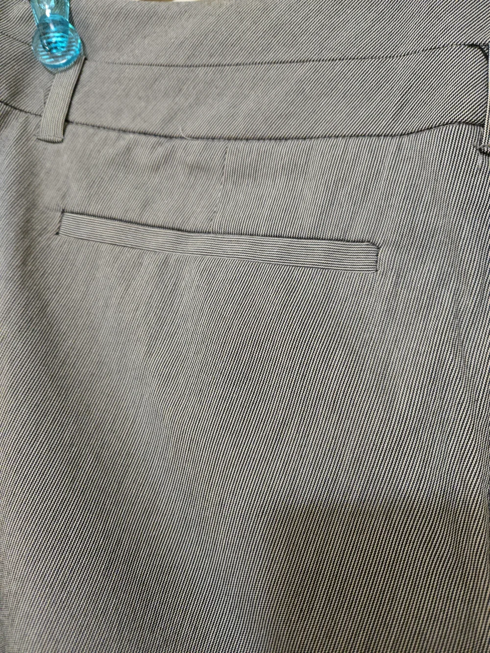 New York & Company Black Stretch Dress Capris Label Detail